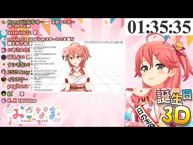 Sakura Miko watches her first video and special stream (Hololive)