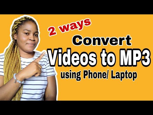 How to convert Videos to MP3 file