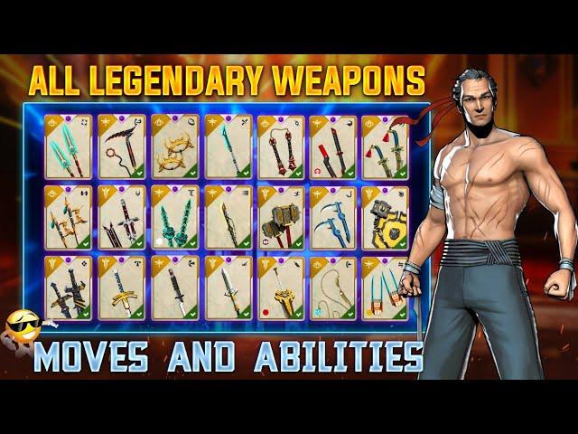 Shadow Fight 3 Best Weapons | moves & abilities of all weapons in sf3 | sf3 all legendary weapons 