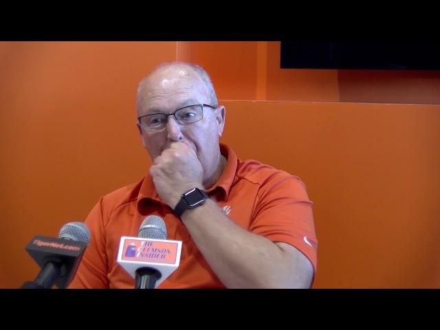 Clemson media day: Robbie Caldwell talks O-line rotation