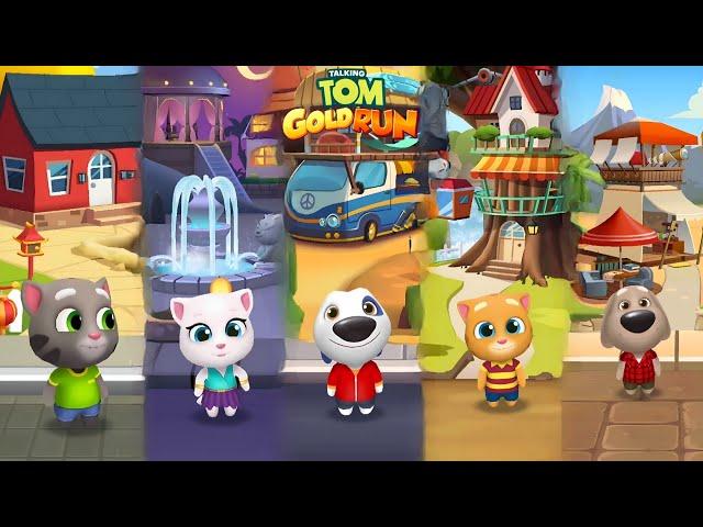 Talking Tom Gold Run - New Update - Discover all the characters  Full walkthrough Gameplay - Lilu