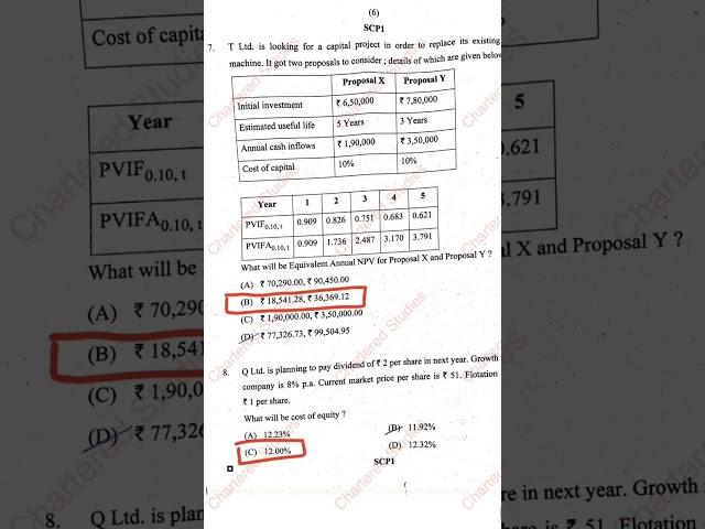 CA INTER MAY 25 FM & SM MCQ SOLUTION..... #exam