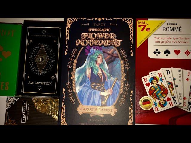 НОВЫЕ КОЛОДЫ КАРТ. AME TAROT. THE MAGIC FLOWER MOVEMENT. MAGNA CARTA PLAYING CARDS. ASS ROMME