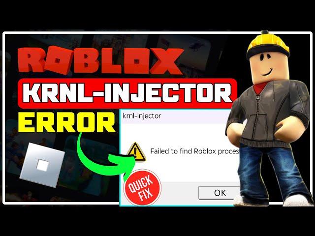 How to Fix Roblox 'Failed to Find Roblox Process' Krnl Injector Error [ONLY Working Method]