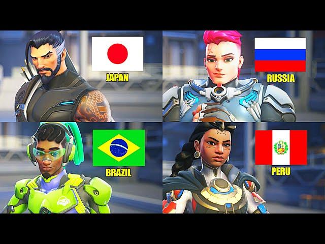 OVERWATCH 2 - ALL Characters Nationality