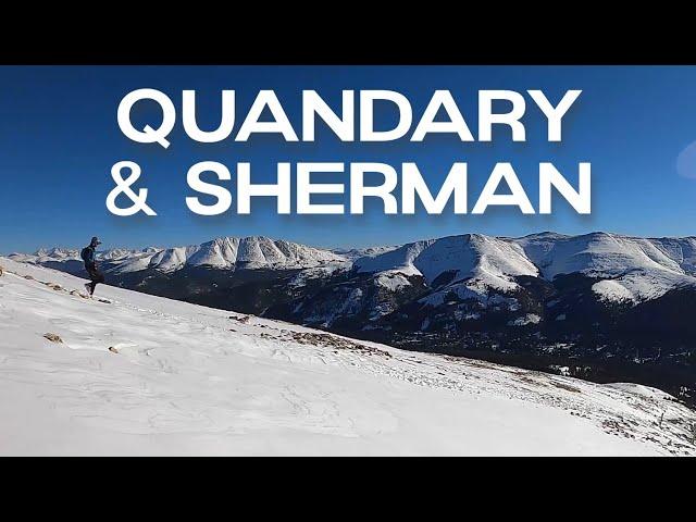 Quandary + Sherman // Winter Ascents in the Mosquito Range