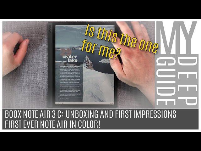 Boox Note Air 3 C: Unboxing and First Impressions of the First Ever Color Note Air Tablet!