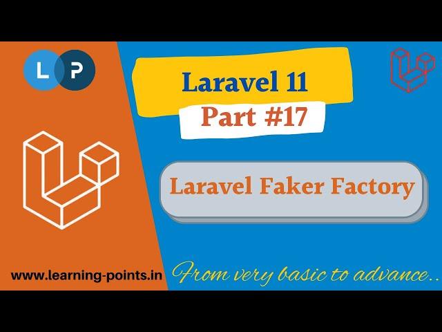 Laravel Faker | Insert fake data using Faker Factory | Laravel seeder | Laravel 11 Tutorial