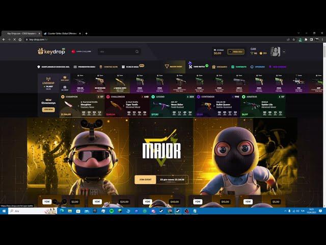 Keydrop free case battle nasıl hızlıca girilir? (Kısa Anlatım)