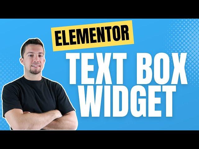 Elementor Text Box Widget 2023 Tutorial (Step by step)