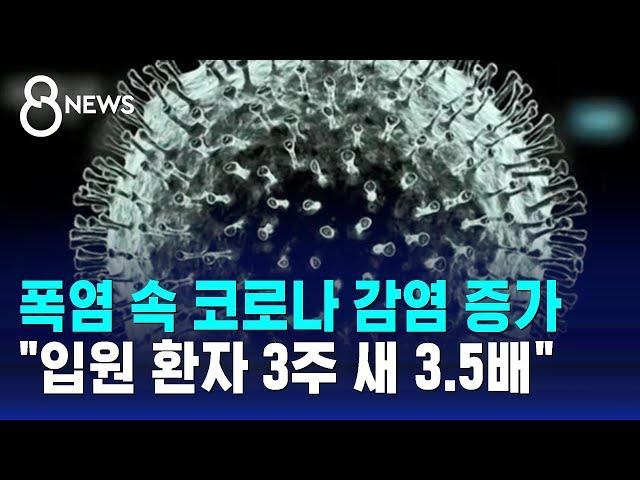 폭염 속 코로나 감염자 증가…"입원 환자 3주 새 3.5배" / SBS 8뉴스