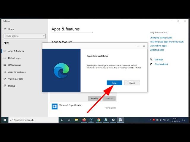 How to Repair Microsoft Edge Browser On Windows 10?