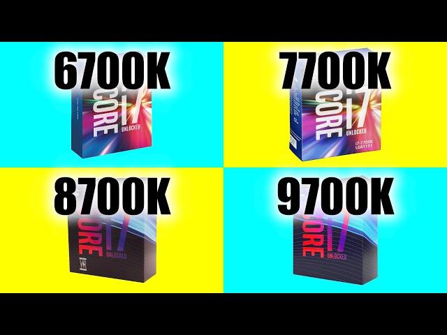 i7 6700K vs i7 7700K vs i7 8700K vs i7 9700K | Tested in 7 Games at 5GHz