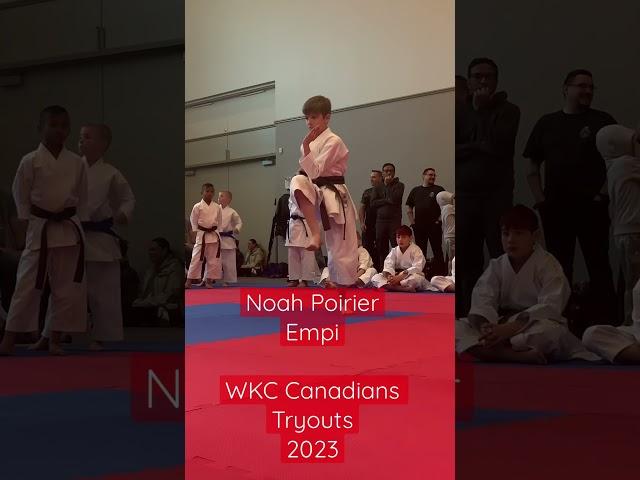 Noah Poirier - Empi Kata - WKC Canadians Championships 2023