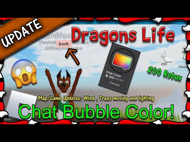 ROBLOX | Dragons Life - Chat Color is OUT! (Gamepass) #37 - HD