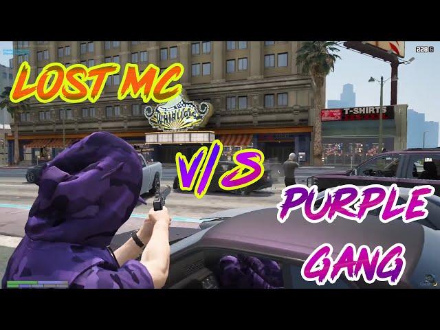 Purple Gang v/s Lost MC  | The Ultimate Gangwar | GTA 5 Legacy India Roleplay | Purple OP