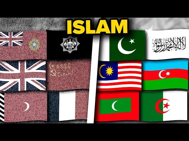 Evolution of ALL Muslim Flags Over Last 100 Years (1924-2024) ️