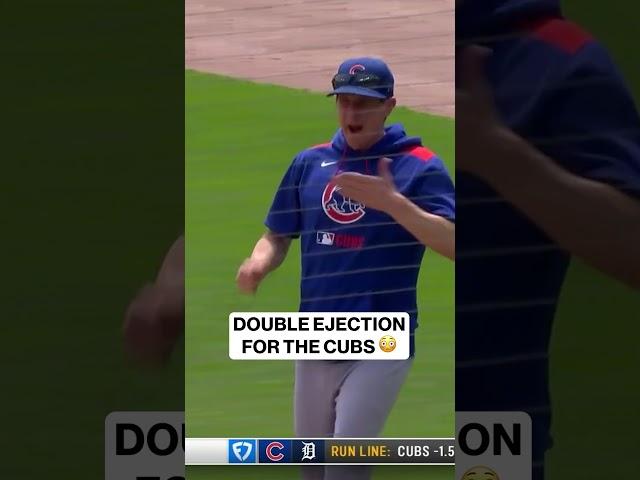 Two BIG Cubs ejections in Detroit  #MLB #Cubs #Baseball #Ejection #Umpire