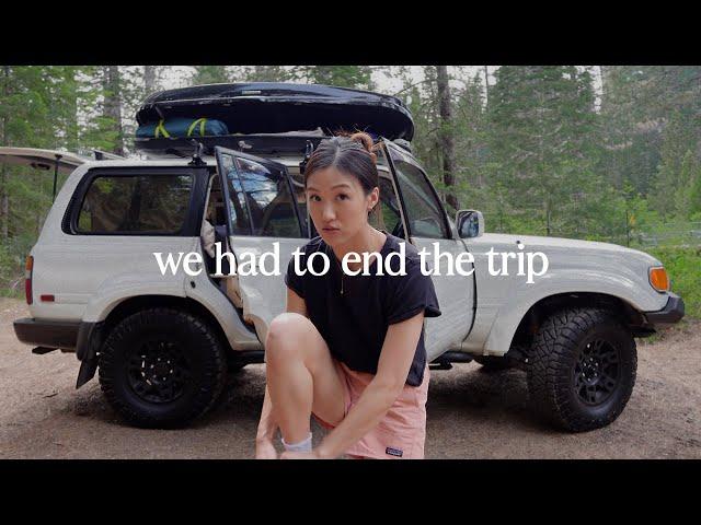 When things don't go as planned on a trip...we had to turn back around