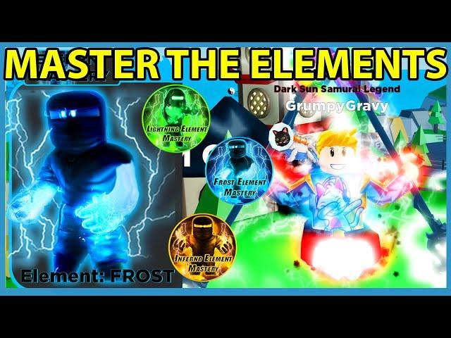 I Unlocked Every Element Mastery In Roblox Ninja Legends