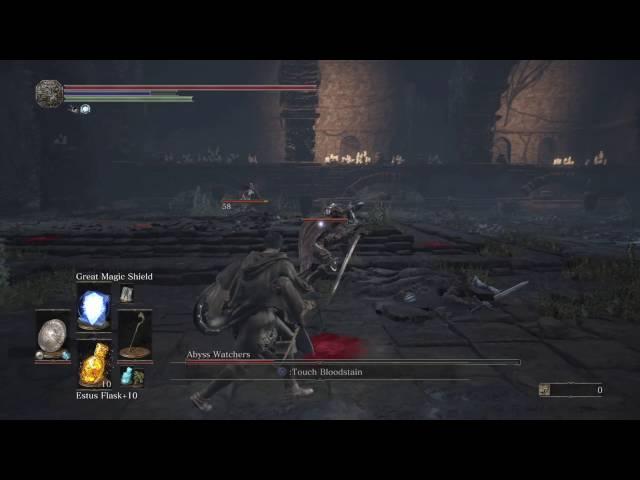 DARK SOULS 3 - Antiganking the Abyss Watchers- Parry only, No damage