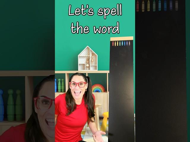 Learn Letters and Spelling for kids - writing the word Hat. #shorts #firstwords #spelling