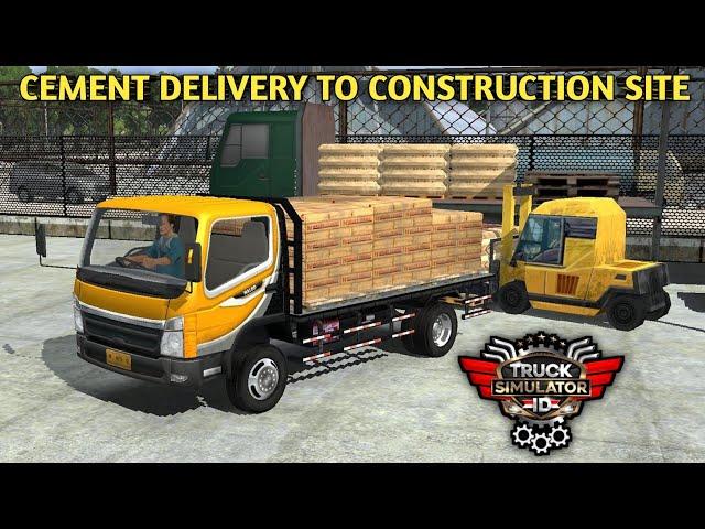 Cement Delivery To Construction Site | Truck Simulator Indonesia | Truck Simulator Gameplay