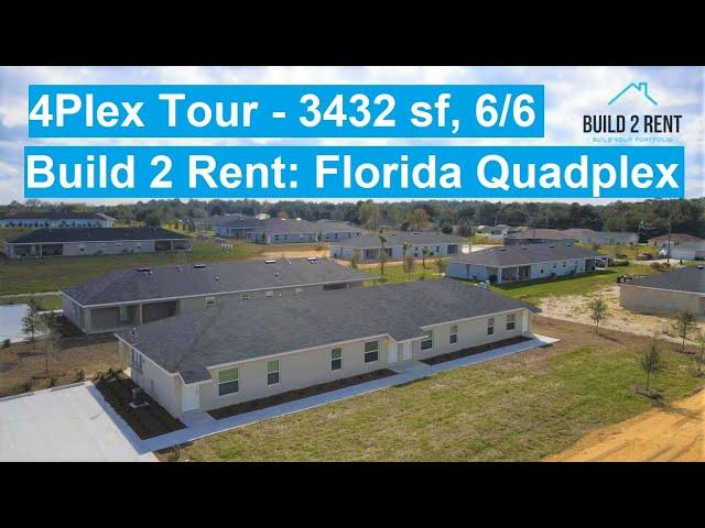 Build 2 Rent: Florida Quadplex (4Plex) Tour - 3432 sf, 6/6 (Build2Rent.com)