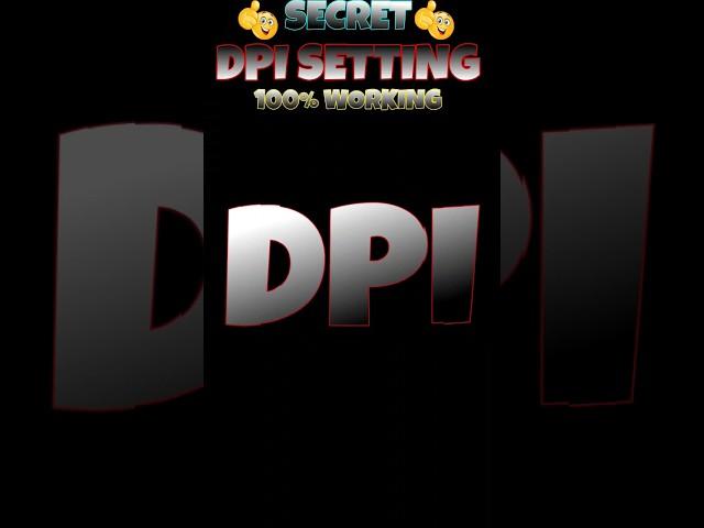 Secret DPI Setting 100% working  | best dpi for free fire  | free fire dpi settings | dpi