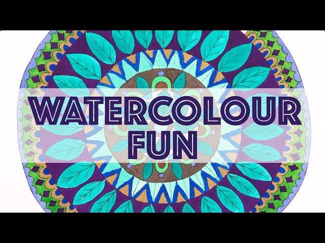 WATERCOLOUR MINDFULNESS COLOURING  | Magical Brush Art 