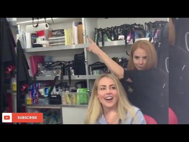 Suits - Behind the scenes Sarah Rafferty, Rick Hoffman and Amanda Schull Dancing