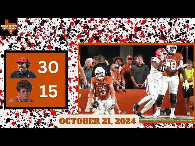 Texas Sports Unfiltered | LIVE | 10/21/24 | Texas Longhorns Football | Georgia Recap | NFL