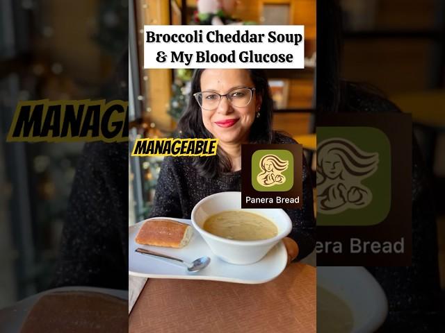 Broccoli Cheddar Soup & My Blood Glucose Levels #glucosemonitoring #diabetes #womenshealth