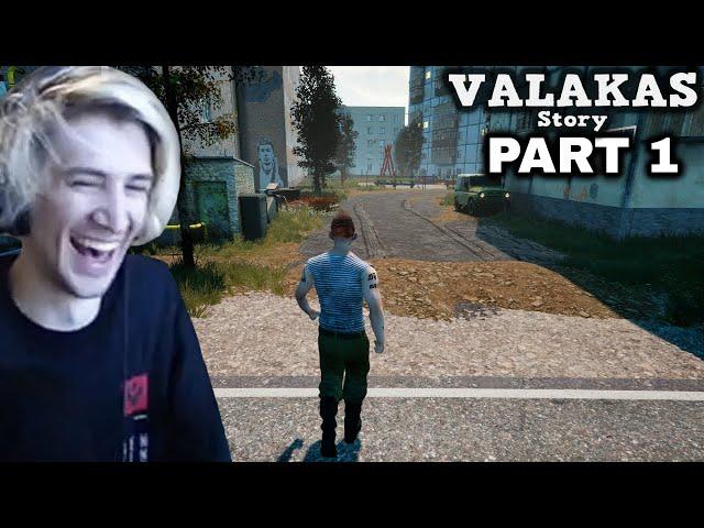 xQc Plays Valakas Story - Part 1 (with chat)