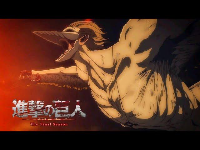 (Eng Sub) FIRST FLYING TITAN🪽 | Falco Flying Jaw Titan FIRST APPEARANCE - AOT FINAL SEASON