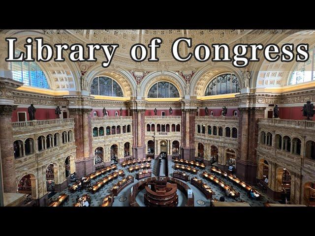 Free Tour of the Library of Congress in Washington DC | Gutenberg Bible & Thomas Jefferson's Books