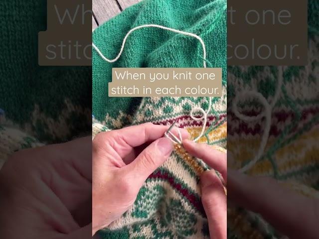 How to keep a nice tension when knitting colorwork - ARNE & CARLOS