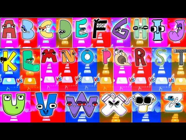 Alphabet Lore All (A-z..) Tiles Hop EDM Rush Game- ABCDEFGHIJKLMNOPQRSTUVWXYZ