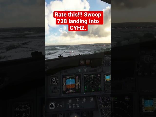 WSW 738 landing into Halifax Stanfield #shorts