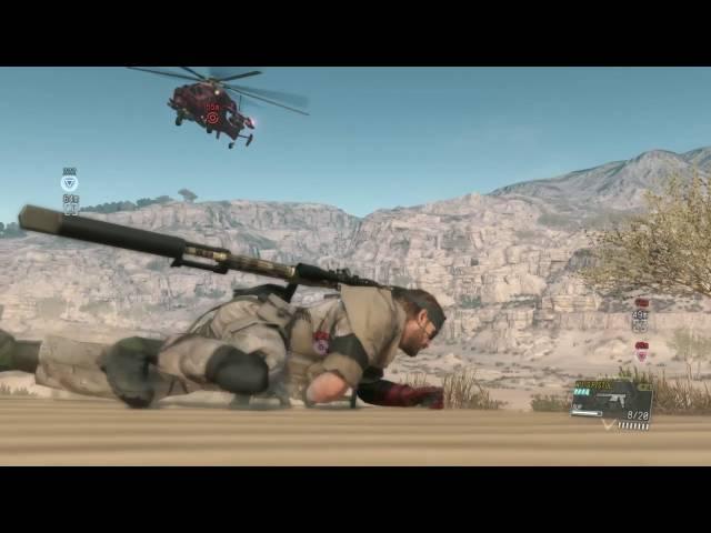 MGSV - .50 cal Sniper vs. helicopter