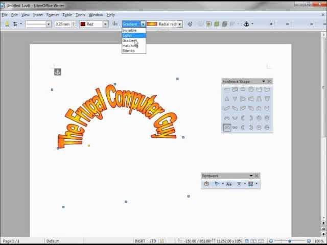 LibreOffice-Writer (82) Fontwork-Part 3