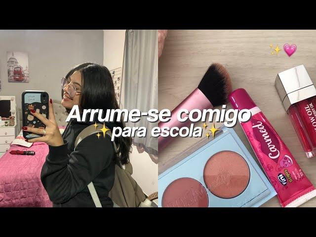 Arrume-se comigo para escola 