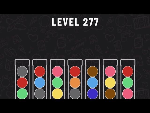 Ball Sort Puzzle Level 277 #ballsortpuzzle #ballsortpuzzlegameplay #puzzlegame #mobilegames