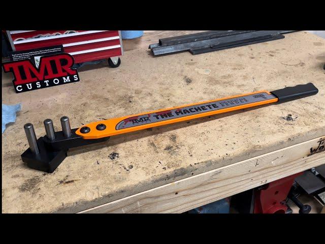 TMR Customs “THE MACHETE” Flat Bar & Rod Bender Tool Unboxing, Review, and Operation