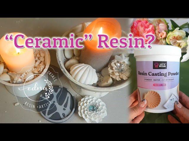 Ceramic Resin with Let's Resins MAGIC CURE | Pottery-like Finish Made Easy!