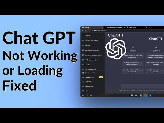 How To Fix ChatGPT Not Working or Loading |  Fix Too Many Requests in ChatGPT