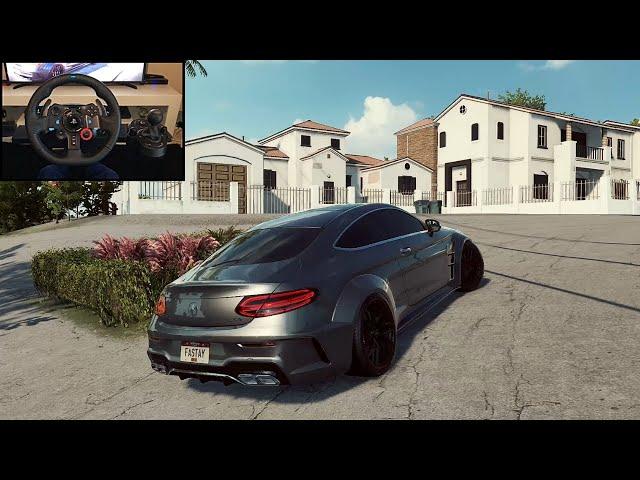 NFS HEAT Mercedes C63 AMG Coupe - Logitech G29 gameplay