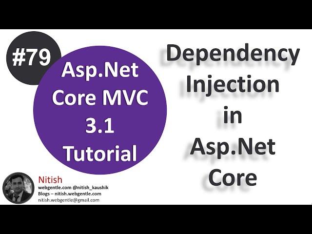 (#79) Dependency Injection in Asp.net core | Asp.Net Core tutorial