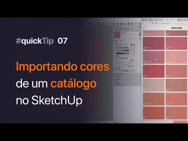 #QuickTip 07: Como Importar Cores de um Catálogo diretamente no SketchUp