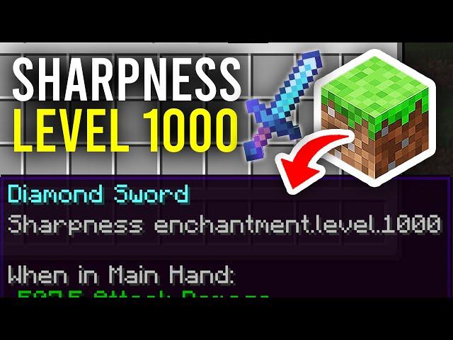 How To Get Sharpness 1000 In Minecraft - Full Guide